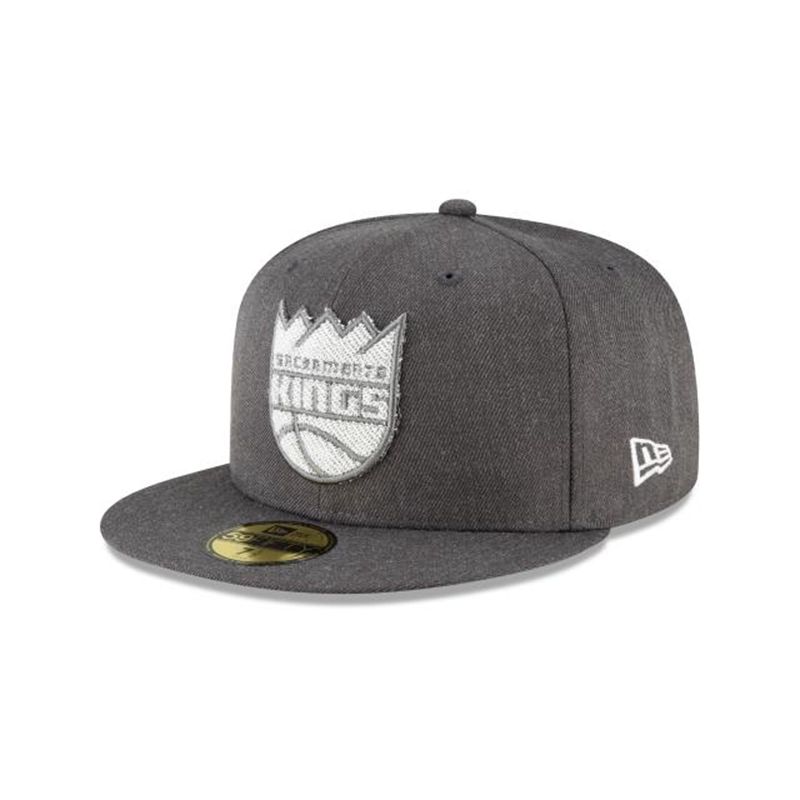 NBA Sacramento Kings Terrycloth 59Fifty Fitted (RBV4686) - Grey New Era Caps